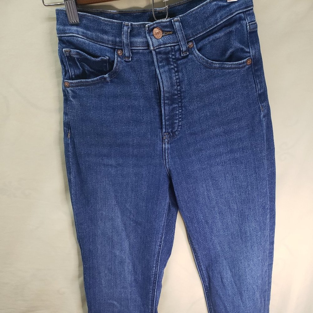 Express Girl Jean Modern Straight Super High-Rise Blue Size 22/28